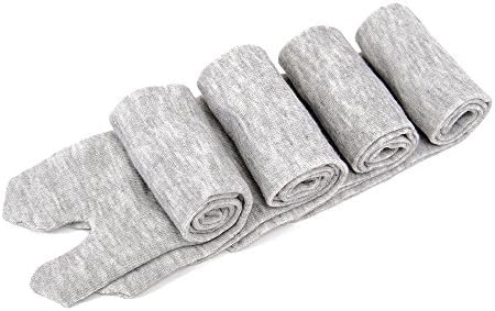 4-Pair Gray Unisex Japanese Kimono Flip-Flop Sandal Sock - Split Toe Samurai Sock - Tabi Ninja Socks - Fashion Clog Socks,Serene Gray, One Size Fits Most