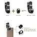 PLAY X STORE Universal 3 in 1 Cell Phone Camera Lens Kit Fish Eye Lens / 2 in 1 Macro Lens & Wide Angle Lens Universal Clip (Black)