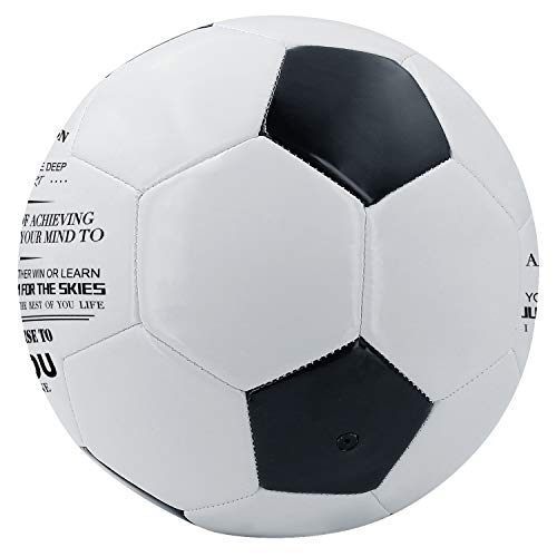 Kenon Printed Soccer Ball/Football Toy to Your Grandson - Anniversary Birthday Wedding Graduation Gifts - Perfect for Outdoor & Indoor Match or Game (for Grandson)
