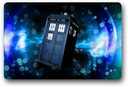 Doctor Who Tardis Custom Non-Slip Machine Washable Decor Bathroom Indoor/Outdoor Doormat (23.6"x15.7")