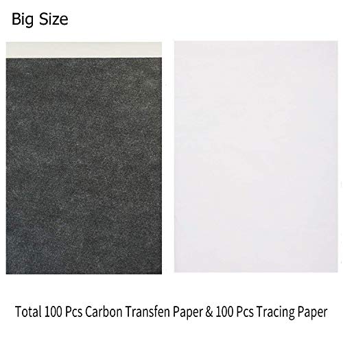 Wangday Carbon Paper, Black Graphite Transfer Tracing Paper for Wood, Paper, Canvas and Other Art Surfaces- 200 Sheets (9 x 13 Inches) - Thumbnail 4