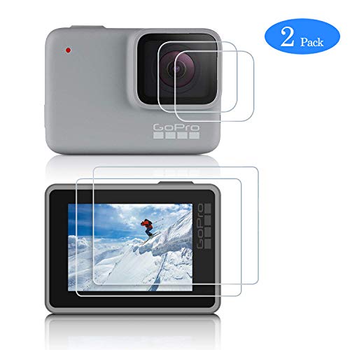Click Here to See More.. GoPro Hero 7 White Screen Protector for GoPro Hero 7 Silver Waterproof Tempered Glass Lens Film Accessories Kit Upgraded Scratch-Resistant Tempered Glass GoPro Screen Protector with Cleaning Cloth