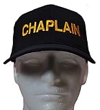 CMS, Inc. SS-Cap_Chap-EMB-BLK-CHAP-THREAD-GOLD Embroidered Chaplain Ball Cap-Black