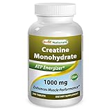 BEST NATURALS Creatine Monohydrate 1000 mg 240 Tablets, 0.02 Pound