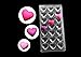 (21 Cavity) Heart Clear Polycarbonate Chocolate Mold Jelly Candy Making Mold cake decorating mold ice Tray mold