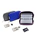 Memory Card Holder, HONSKY ® 3 Set 22 Slot Leopard Print SD CF SDHC SDXC MMC Micro SD SecureDigital Memory CompactFlash Card Carrying Cases Sleeves Media Storage Organization - Purple, Blue, Grey