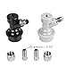 Jansamn Disconnect MFL 1/4 Thread, Ball Lock Keg Fittings, with Hos Coupler, 2 PCS, Gery
