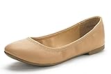 DREAM PAIR SOLE-HAPPY New Women's Flexible Stretch Topline Comfort Ballerina Flats Shoes