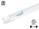 Hyperikon T8 T10 T12 2ft LED Bulbs, Fluorescent Replacement Tube, Dual-End Powered, 8W (25W Equiv.), 5000K, Clear, 1150 Lumens, Shatterproof, Shop Light for Kitchen, Garage, Warehouse - Pack of 12