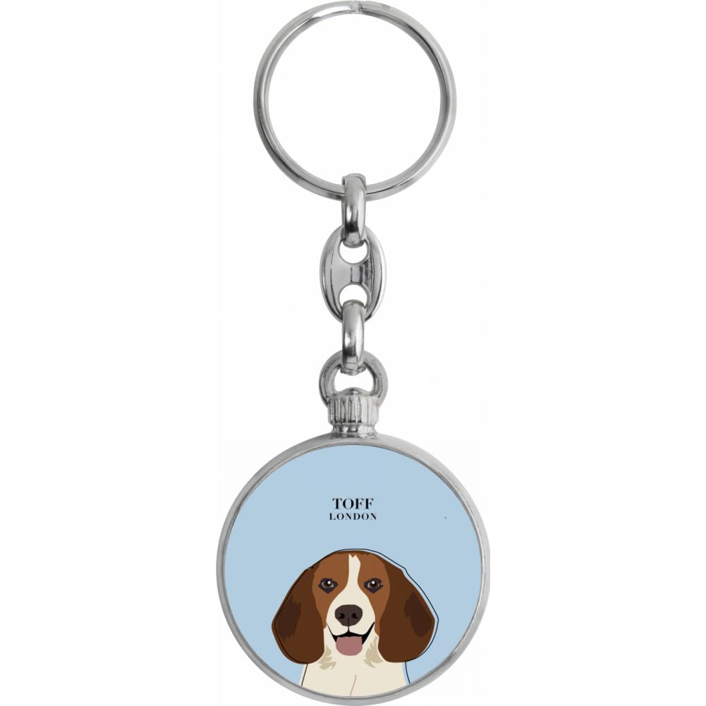 Toff London Beagle Dog Head Keyring
