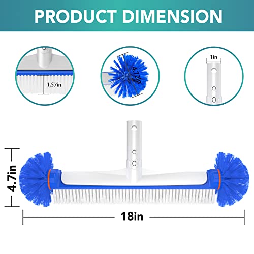 Cheerclean Pool Brush, Hemispherical Bristles, Pool Cleaning Brush Head