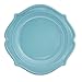 Tiger Chef 96-Pack Sky Blue - Sea Blue Color Round Scalloped Rim Disposable Plastic Plate Set for 48 Guests Includes 48 10-Inch Dinner Plates, 48 8-Inch Salad Plates - BPA-Free