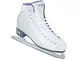 Riedell 113 2015 Model Figure Skates Sparkle (White/Violet, 7)