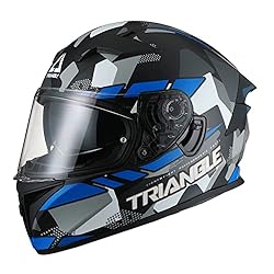 TRIANGLE Dual Visor Full Face Motorcycle Bike