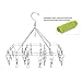 MyGift Stainless Steel 20 Clips Laundry Hanging Rack for Drying Clothes/Towels/Socks/Delicate Garments