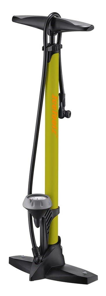 IceToolz Sport Steel Floor Pump, Green, M