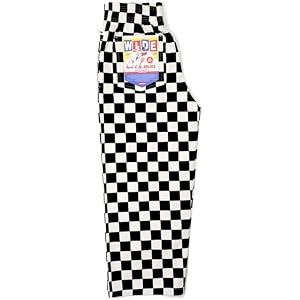 COOKMAN Wide Chef Pants - Checker : Black, Wide Fit Kitchen & Street Use, Roomy Comfort, Adjustable Drawstring Waist :