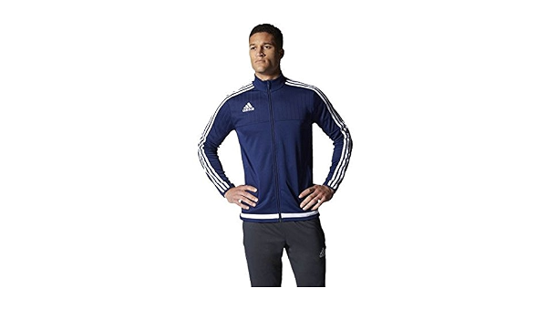 adidas Tiro 15 Chaqueta de chándal para Hombre Azul Oscuro/Blanco Talla:M -  50 : Amazon.es: Ropa