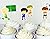 Various Fun Designs of Farm Animals/Easter Rabbit/Basketball/Football/Robots/Nautical/Trucks Theme Cupcake Toppers for Birthday/Christmas/ Events/Party. Set of 24
