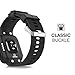 MoKo Watch Band Compatible with Garmin Forerunner 35,Soft Silicone Replacement Watch Strap fit Forerunner 35 Smartwatch, Black