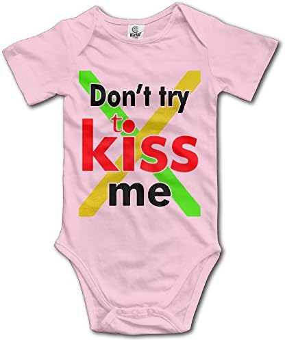 Don't Try To Kiss Me Cotton Kids Boys Girls Baby Onesie Bodysuit