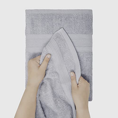 TRIDENT 6 Piece Bath Towel Set for Bathroom 2 Large Bath Towel, 2