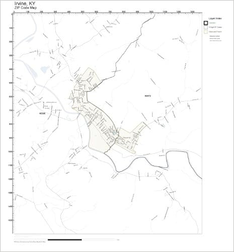Irvine Zip Code Map Zip Code Wall Map Of Irvine, Ky Zip Code Map Not Laminated: Amazon.com:  Office Products