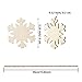 Jetec 50 Pack Unfinished Wooden Snowflakes Christmas Ornaments Paintable Blank Xmas Tree Hanging Wood Slices with 50 Ropes for DIY Art Crafts Christmas DIY Wooden Snowflake Decoration 3.15 x 3.15 Inch
