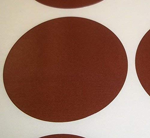 Audioprint Ltd. Pack of 200 Large 63mm Round/Circles/Circular Colour Code Dots Blank Price Stickers Sticky Labels - Choose Your Colour/s (Brown)
