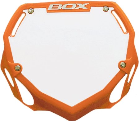 Cycle Group BX-NP13000SM-OR Box Phase 1 Number Plate, Orange, Small