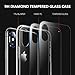 TORRAS Clear iPhone X Case, 9H Tempered Glass Hard Back Scratch-Resistant with Shock Absorption Silicone TPU Bumper Slim Fit Case Cover for iPhone X (2017) Only, Clear