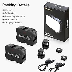 2 Pack VIJIM VL100C Bi-Color LED Video Light on