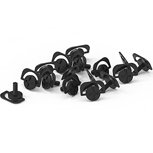 DKE 12pcs Thumb Screw Grip Knobs M4 x 10mm Thumb Screws for Phillips