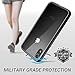YOUMAKER Premium Crystal Clear Hybrid Case for iPhone XR, Slim Fit Lightweight Bumper Scratch Resistant Drop Protection Shockproof Protective Cover for All New Apple iPhone XR 6.1 inch - Black