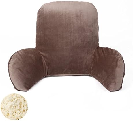 Yulink Shredded Foam Reading Bedrest Rest Pillow (Brown)
