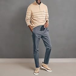 Nautica Navtech Slim Fit Pant, Carbon, 30W-32L