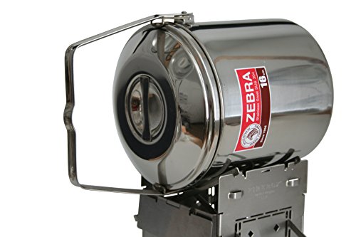 Firebox 3 Quart (6") Billy Can - Locking Bail Handle Bushcraft Camp Pot, SS Clips (Installed)