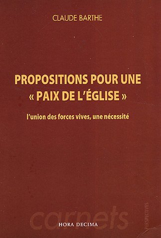 Propositions pour une 