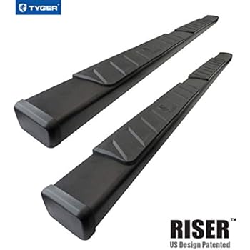 Tyger Auto Black TG-RS2D40078 Riser for 09-18 Dodge Ram 1500 (Including 2019 Classic)/10-20 2500/3500 Crew Cab 4inch Side Step Nerf Bars Running Boards