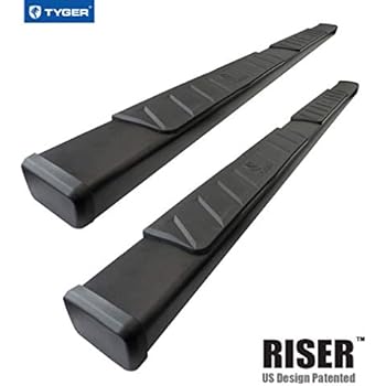 Tyger Auto TG-RS2F40118 Riser for 2015-2020 Ford F150/2017-2020 F250/F350 Super Duty Supercrew Cab 4inch Black Side Step Nerf Bars Running Boards