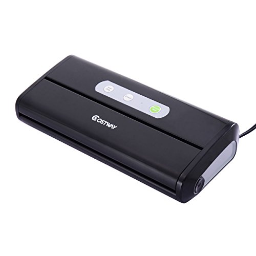 Click Here to See More Images Costway Electric Food Packing Vacuum Sealer Machine Home Foodsaver Storage Meal Sealing (Black)