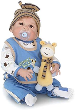 Terabithia 22 Inch Rare Alive Rebornベビー人形thatは男の子real キリン赤ちゃん 人形シリコンの手作り ビニールフルボディ