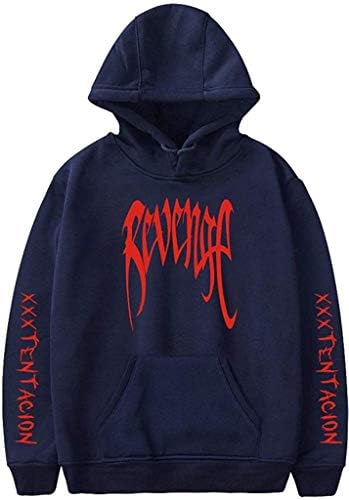 Little Squirrel Unisex Hoodies Cool RIP Hip Hop Revenge Hoodie Pullover Sweatshirts with Pockets
