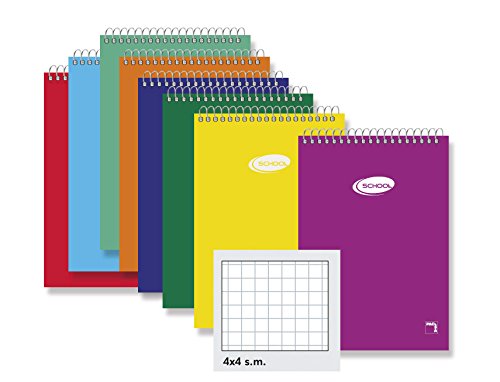 pacsa 16436 – Notepad Spiral, Size 1/12, Landscape, 80 Sheets