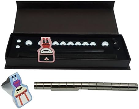 Brilliant Shop 2 Cute Bookmarks + Magnetic Modular Pen Made From 13 Cylindrical Magnets with 2 Stylus and 12 Balls Perfect Gift