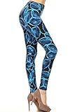 Printed Leggings River Leafs (S118-PLUS)