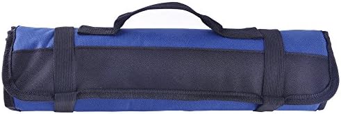 Interior Pockets Canvas Spanner Wrench Tool Roll Up Storage Bags Organizer