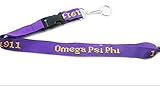 Omega Psi Phi Fraternity New Woven Embroidered Lanyard