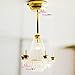 1/12 Dollhouse Miniature Self-control W/Battery Candle Ceiling Lamp Light LE05