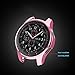 for Samsung Gear S3 Frontier & Classic/Galaxy Watch 46mm TPU Plated Case, Soft Scractch-Resistant Frame Cover Slim Shiny Plated TPU Case All-Around Protective Bumper Shell (Pink, 46mm)